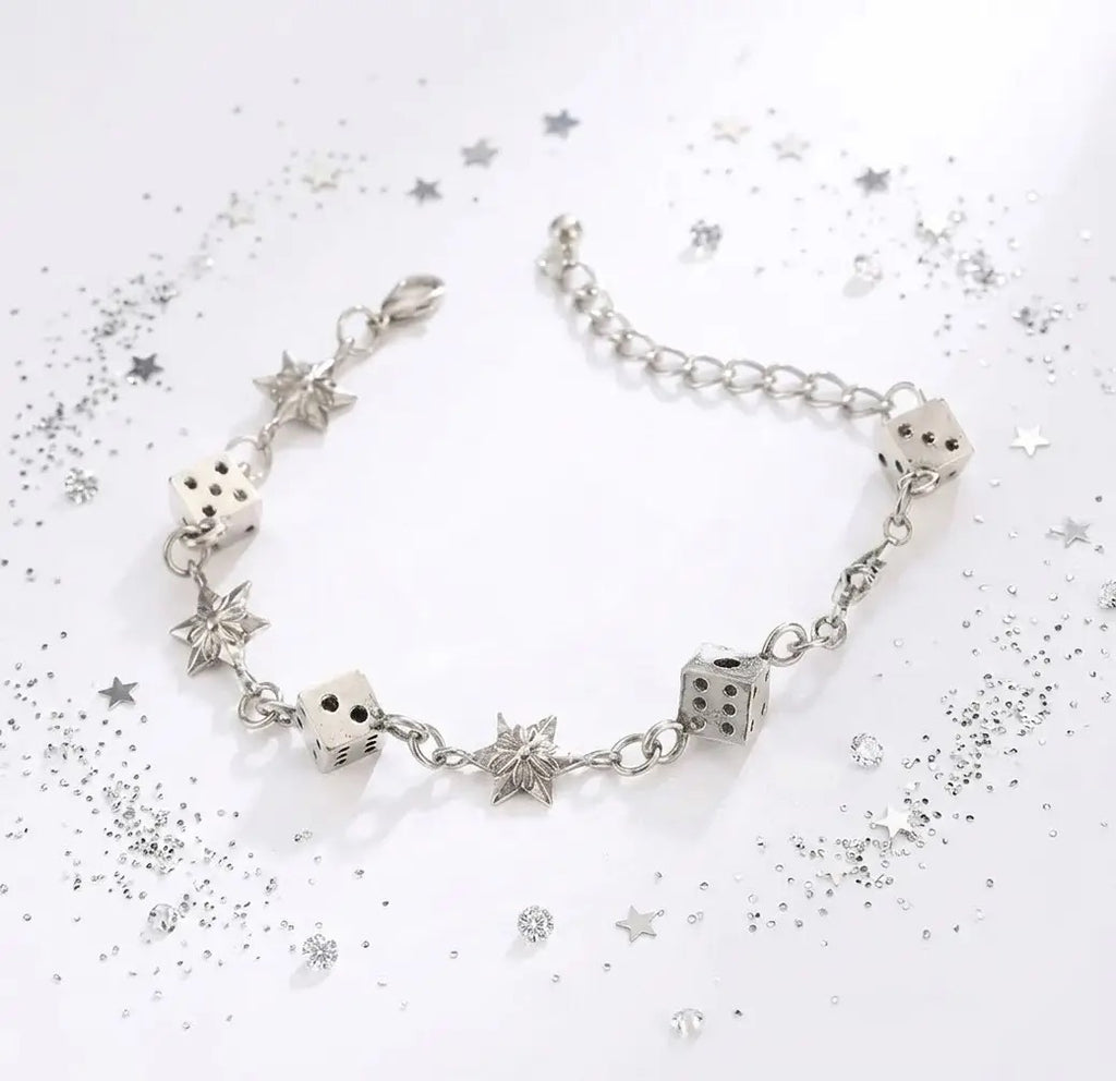 Chrome Dice Bracelet