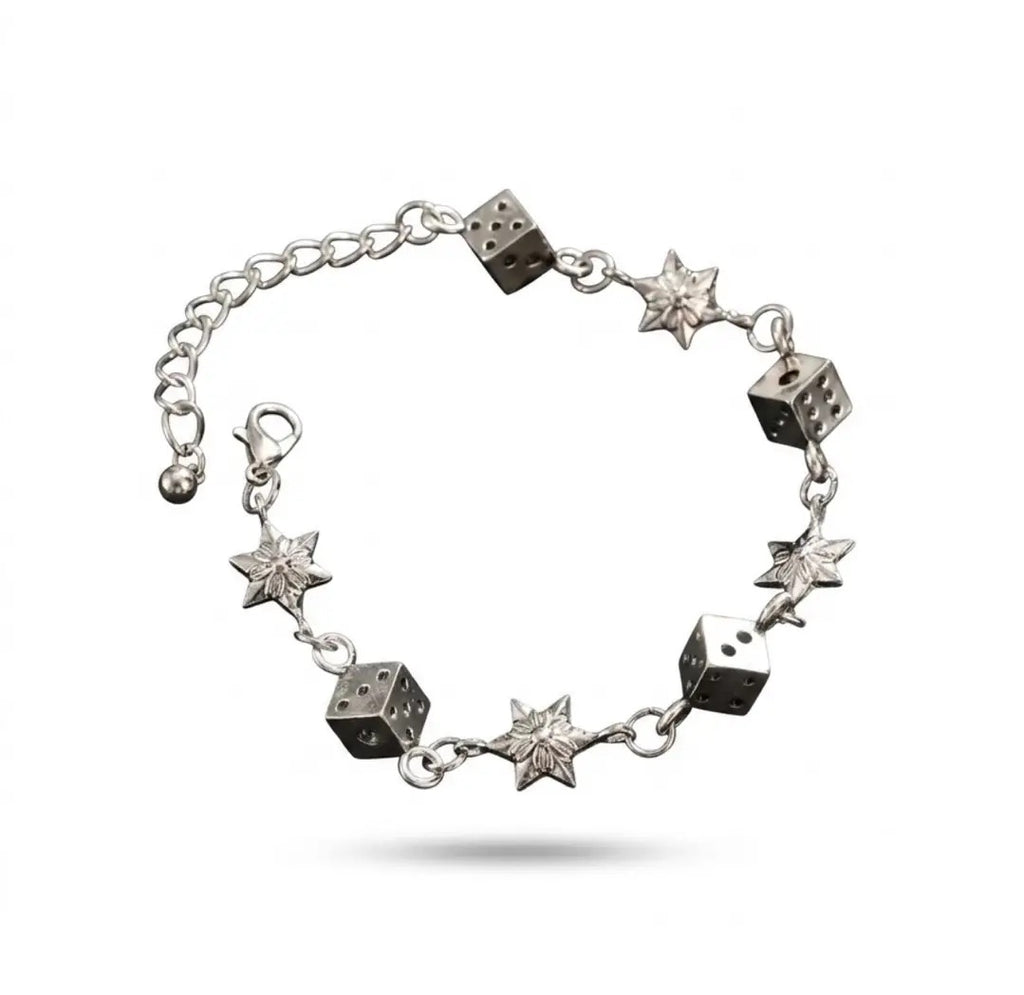 Chrome Dice Bracelet